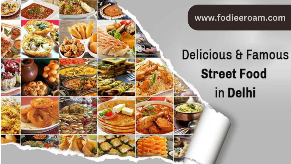 Authentic street food in Delhi